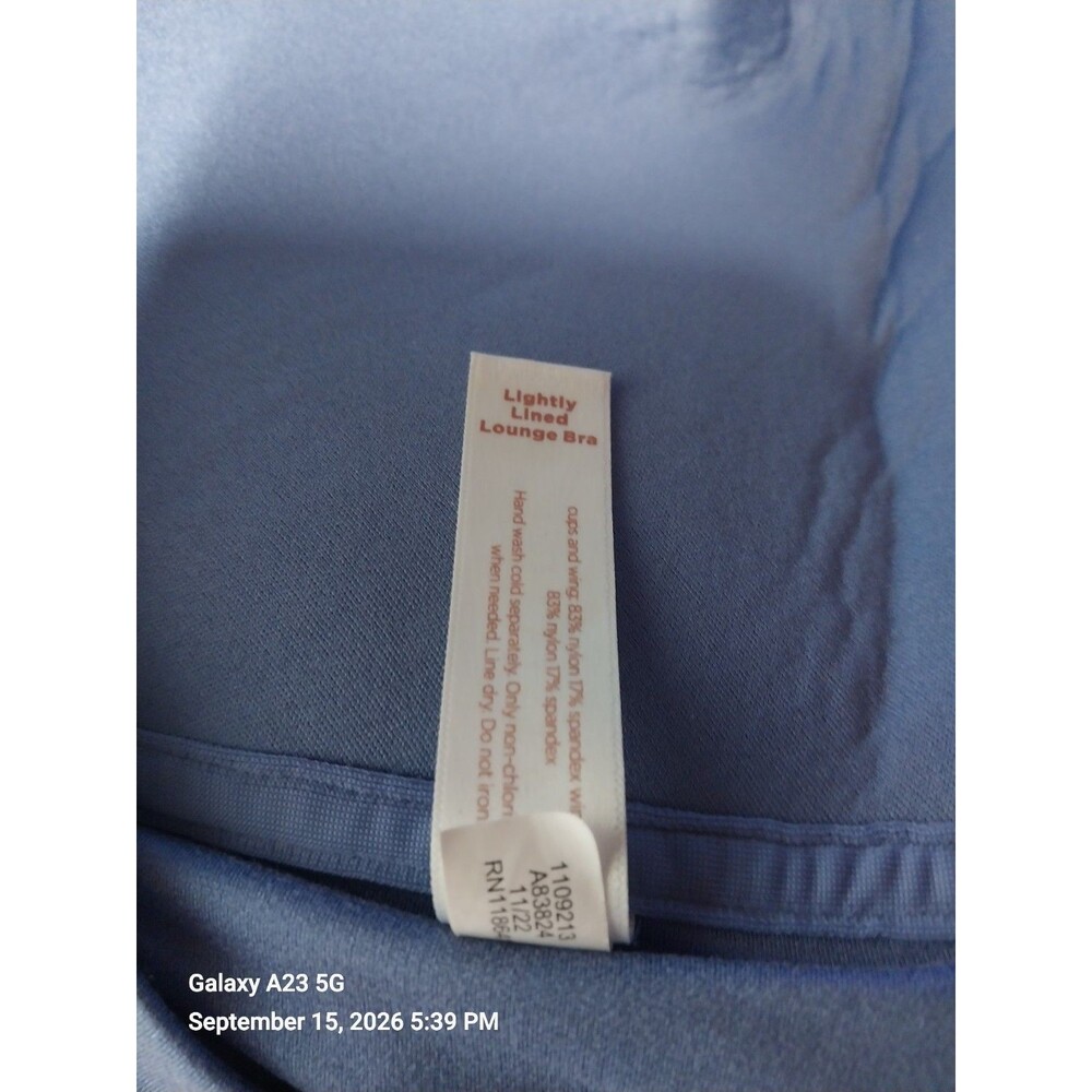Cacique 42DD Blue Lightly Lined Lounge Bra - Picture 3 of 4